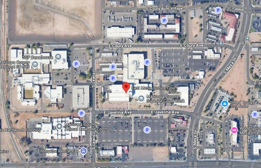 East Mesa Justice Court Map